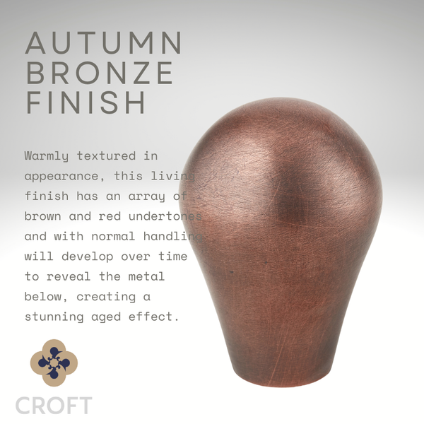 Croft - Cirque Mortice Knob on Concealed Rose 3006