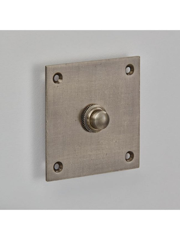 Croft Ironmongery, Square Bell Push-1911, Exterior Hardware, Bell Pushes