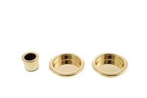 AGB Round Sliding Door Flush Pull by Atlantic Hardware