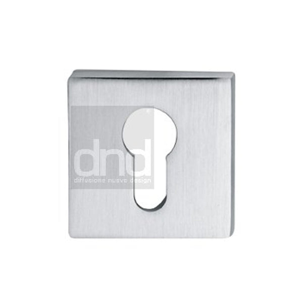 M Marcus - Heritage Brass, Euro Profile Keyhole Escutcheon Square - BD04E, Escutcheons & Privacy Thumbturns, Escutcheons