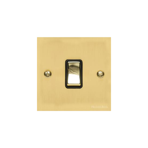 Bauhaus Range Polished Brass Switches & Sockets, BH1 - 1 Gang Rocker Switch by Heritage Brass By M-Marcus