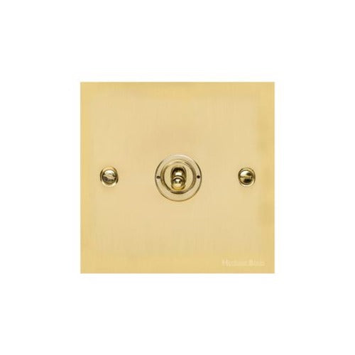 Bauhaus Range Polished Brass Switches & Sockets, BH1 - 1 Gang Intermediate Toggle Switch by Heritage Brass By M-Marcus