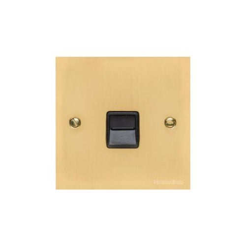 Bauhaus Range Polished Brass Switches & Sockets, BH1 - 1 Gang Secondary Line Socket by Heritage Brass By M-Marcus