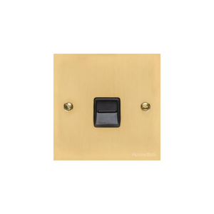 Bauhaus Range Polished Brass Switches & Sockets, BH1 - 1 Gang Master Line Socket by Heritage Brass By M-Marcus