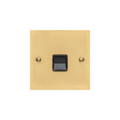 Bauhaus Range Polished Brass Switches & Sockets, BH1 - 1 Gang Master Line Socket by Heritage Brass By M-Marcus