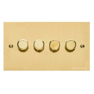 Bauhaus Range Polished Brass Switches & Sockets, BH1 - 4G Multi Location Secondary Dimmer by Heritage Brass By M-Marcus