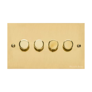 Bauhaus Range Polished Brass Switches & Sockets, BH1 - 4G Multi Location Secondary Dimmer by Heritage Brass By M-Marcus