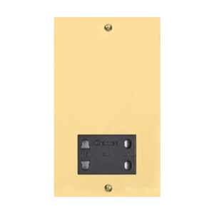 Bauhaus Range Polished Brass Switches & Sockets, BH1 - Shaver Socket Output Voltage 110/240V by Heritage Brass By M-Marcus