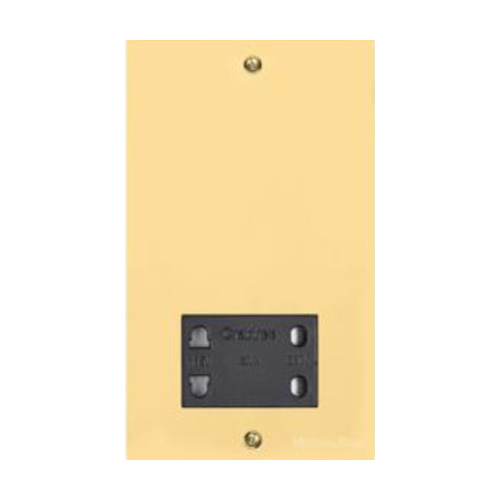 Bauhaus Range Polished Brass Switches & Sockets, BH1 - Shaver Socket Output Voltage 110/240V by Heritage Brass By M-Marcus
