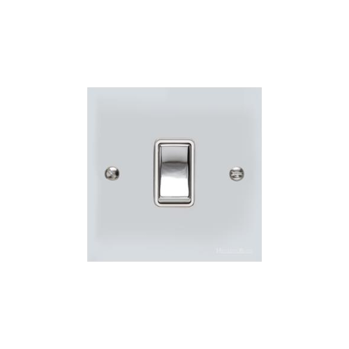 Bauhaus Range Polished Chrome Switches & Sockets, BH2 - 1 Gang Rocker Switch by Heritage Brass By M-Marcus