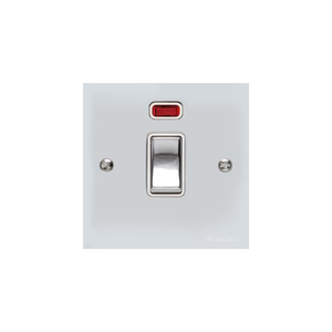 Bauhaus Range Polished Chrome Switches & Sockets, BH2 - 20A Double Pole Switch with Neon by Heritage Brass By M-Marcus