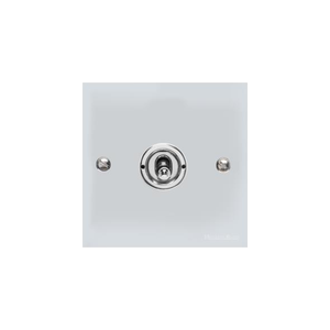 Bauhaus Range Polished Chrome Switches & Sockets, BH2 - 1 Gang Toggle Switch by Heritage Brass By M-Marcus