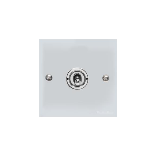 Bauhaus Range Polished Chrome Switches & Sockets, BH2 - 1 Gang Toggle Switch by Heritage Brass By M-Marcus