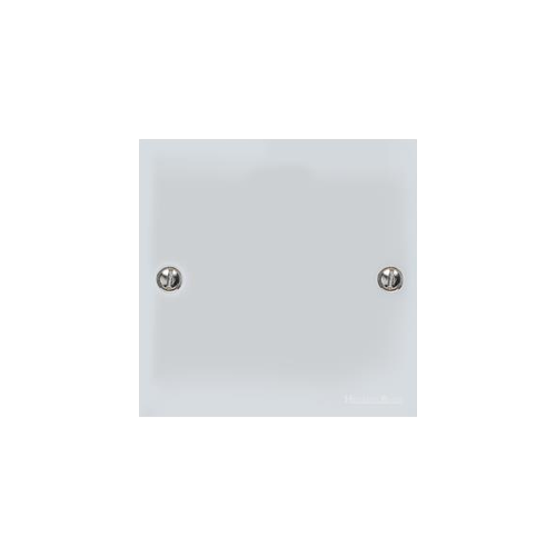 Bauhaus Range Polished Chrome Switches & Sockets, BH2 - Single Blank Plate by Heritage Brass By M-Marcus