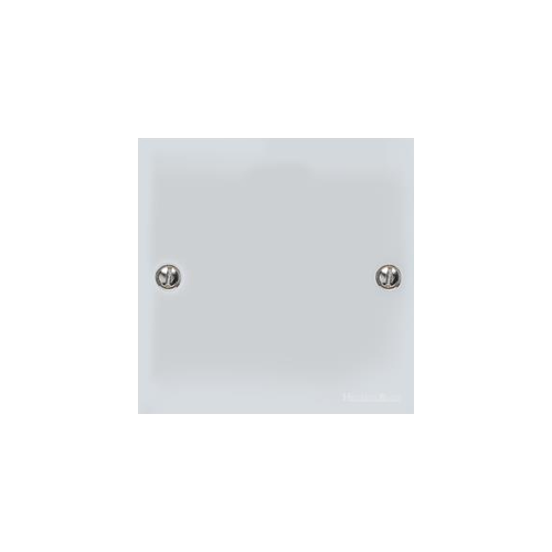 Bauhaus Range Polished Chrome Switches & Sockets, BH2 - Single Blank Plate by Heritage Brass By M-Marcus
