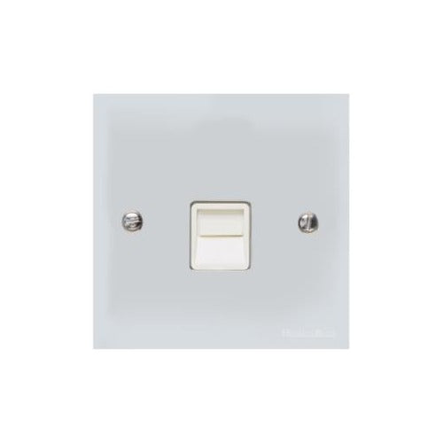 Bauhaus Range Polished Chrome Switches & Sockets, BH2 - 1 Gang Secondary Line Socket by Heritage Brass By M-Marcus