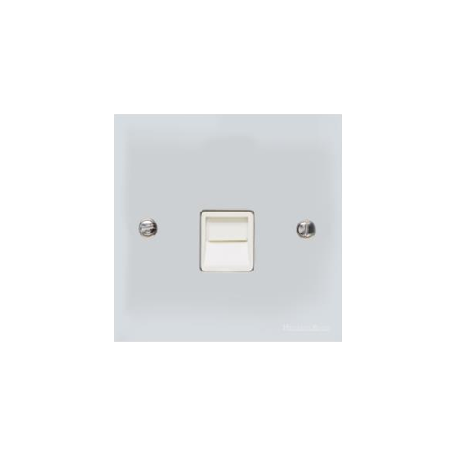 Bauhaus Range Polished Chrome Switches & Sockets, BH2 - 1 Gang Secondary Line Socket by Heritage Brass By M-Marcus