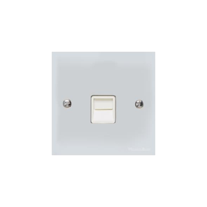 Bauhaus Range Polished Chrome Switches & Sockets, BH2 - 1 Gang Secondary Line Socket by Heritage Brass By M-Marcus