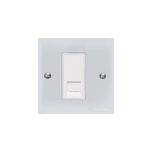 Bauhaus Range Polished Chrome Switches & Sockets, BH2 - 1 Gang CAT6 by Heritage Brass By M-Marcus