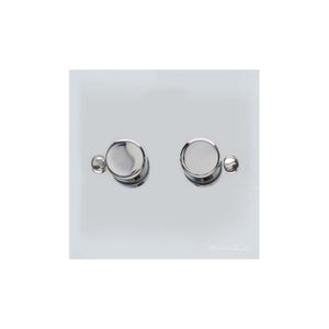 Bauhaus Range Polished Chrome Switches & Sockets, BH2 - 2G Multi Location Primary Dimmer by Heritage Brass By M-Marcus