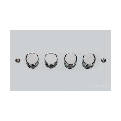Bauhaus Range Polished Chrome Switches & Sockets, BH2 - 4G Multi Location Primary Dimmer by Heritage Brass By M-Marcus
