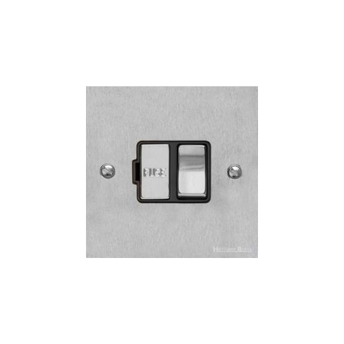 Bauhaus Range Satin Chrome Switches & Sockets, BH3 - Switched Spur (13 Amp) by Heritage Brass By M-Marcus