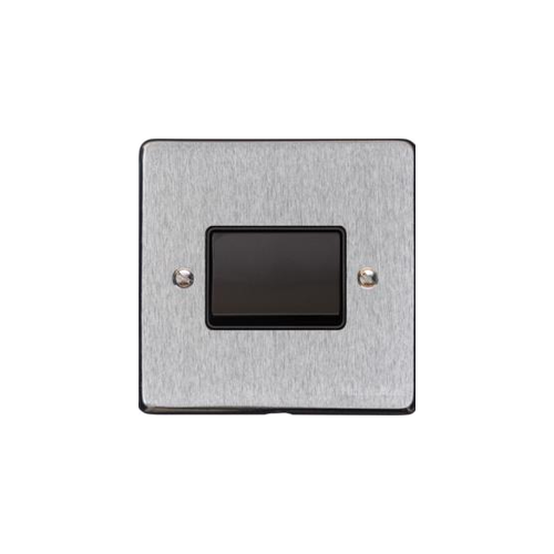 Bauhaus Range Satin Chrome Switches & Sockets, BH3 - 6A Triple Pole Fan Isolator Switch by Heritage Brass By M-Marcus