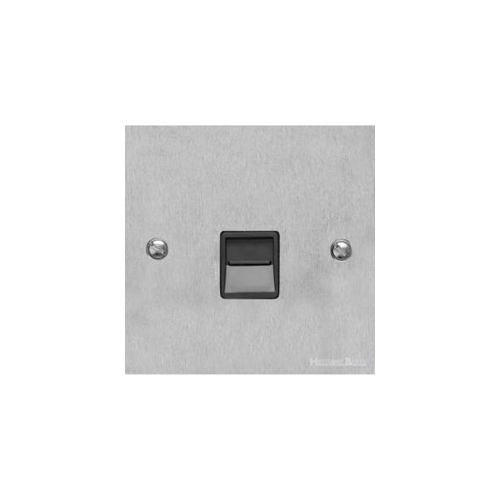 Bauhaus Range Satin Chrome Switches & Sockets, BH3 - 1 Gang Master Line Socket by Heritage Brass By M-Marcus