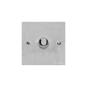 Bauhaus Range Satin Chrome Switches & Sockets, BH3 - 1G Multi Location Primary Dimmer by Heritage Brass By M-Marcus