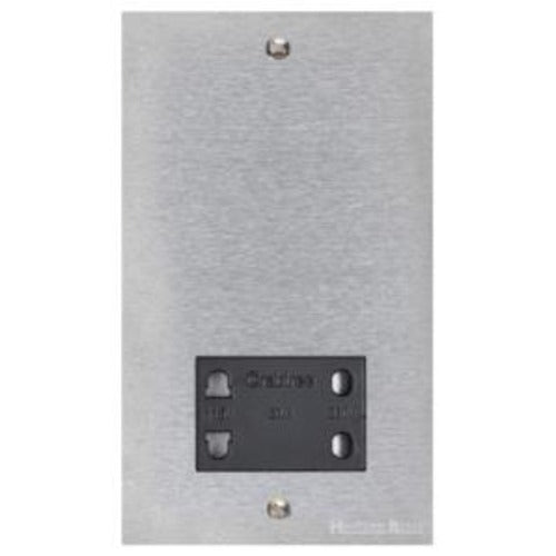 Bauhaus Range Satin Chrome Switches & Sockets, BH3 - Shaver Socket Output Voltage 110/240V by Heritage Brass By M-Marcus