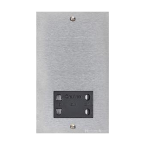 Bauhaus Range Satin Chrome Switches & Sockets, BH3 - Shaver Socket Output Voltage 110/240V by Heritage Brass By M-Marcus