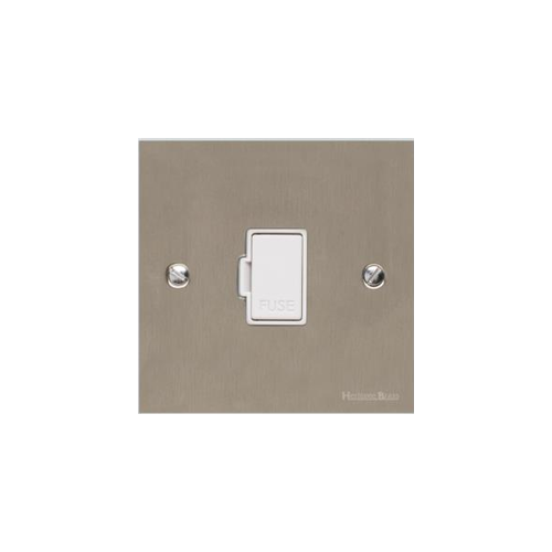 Bauhaus Range Satin Nickel Switches & Sockets, BH5 - Unswitched Spur (13 Amp) by Heritage Brass By M-Marcus