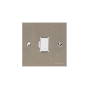 Bauhaus Range Satin Nickel Switches & Sockets, BH5 - Unswitched Spur (13 Amp) by Heritage Brass By M-Marcus