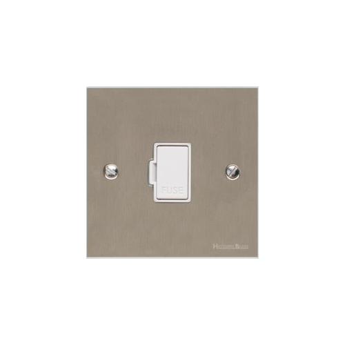 Bauhaus Range Satin Nickel Switches & Sockets, BH5 - Unswitched Spur (13 Amp) by Heritage Brass By M-Marcus