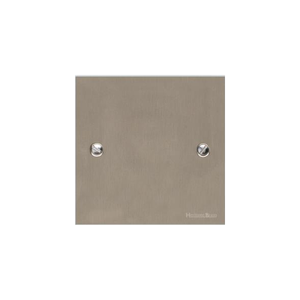 Bauhaus Range Satin Nickel Switches & Sockets, BH5 - Single Blank Plate by Heritage Brass By M-Marcus
