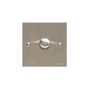 Bauhaus Range Satin Nickel Switches & Sockets, BH5 - 1 Gang TED Dimmer (Compatible with LED Lamps) by Heritage Brass By M-Marcus
