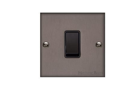 Bauhaus Range Matt Bronze Switches & Sockets, BH9 - 1 Gang Rocker Switch by Heritage Brass By M-Marcus