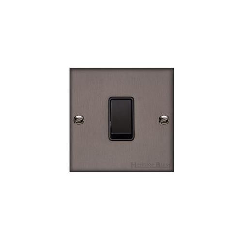 Bauhaus Range Matt Bronze Switches & Sockets, BH9 - 1 Gang Intermediate Rocker Switch by Heritage Brass By M-Marcus