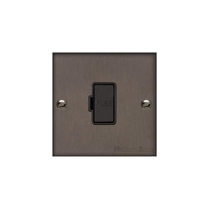 Bauhaus Range Matt Bronze Switches & Sockets, BH9 - Unswitched Spur (13 Amp) by Heritage Brass By M-Marcus