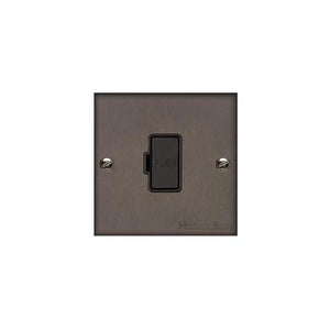 Bauhaus Range Matt Bronze Switches & Sockets, BH9 - Unswitched Spur (13 Amp) by Heritage Brass By M-Marcus