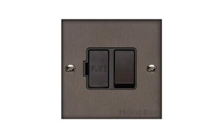 Bauhaus Range Matt Bronze Switches & Sockets, BH9 - Switched Spur (13 Amp) by Heritage Brass By M-Marcus