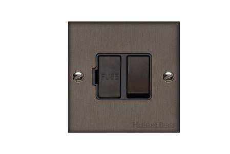Bauhaus Range Matt Bronze Switches & Sockets, BH9 - Switched Spur (13 Amp) by Heritage Brass By M-Marcus
