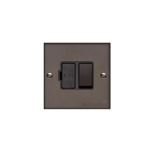 Bauhaus Range Matt Bronze Switches & Sockets, BH9 - Switched Spur (13 Amp) by Heritage Brass By M-Marcus