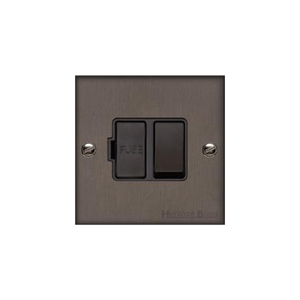 Bauhaus Range Matt Bronze Switches & Sockets, BH9 - Switched Spur (13 Amp) by Heritage Brass By M-Marcus