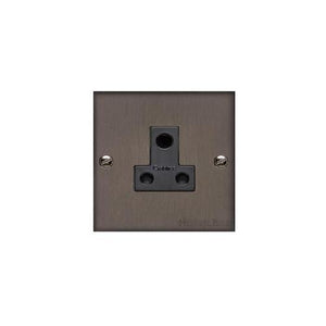 Bauhaus Range Matt Bronze Switches & Sockets, BH9 - 5 Amp 3 Round Pin Socket by Heritage Brass By M-Marcus