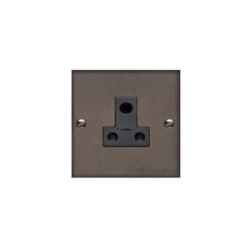 Bauhaus Range Matt Bronze Switches & Sockets, BH9 - 5 Amp 3 Round Pin Socket by Heritage Brass By M-Marcus