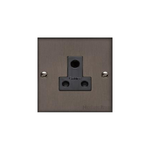 Bauhaus Range Matt Bronze Switches & Sockets, BH9 - 5 Amp 3 Round Pin Socket by Heritage Brass By M-Marcus