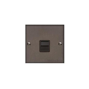 Bauhaus Range Matt Bronze Switches & Sockets, BH9 - 1 Gang Master Line Socket by Heritage Brass By M-Marcus