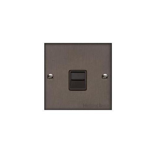 Bauhaus Range Matt Bronze Switches & Sockets, BH9 - 1 Gang Master Line Socket by Heritage Brass By M-Marcus
