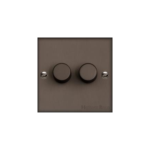 Bauhaus Range Matt Bronze Switches & Sockets, BH9 - 2G Multi Location Secondary Dimmer by Heritage Brass By M-Marcus